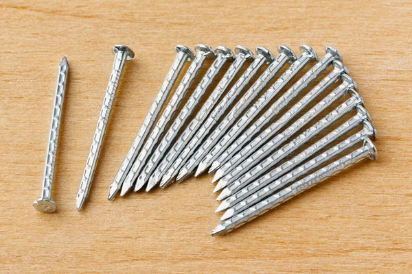 Galvanized iron nails — Stock Photo, Image