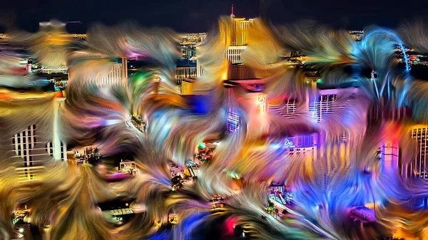 Las Vegas Abstract Digital Painting — Stock Fotó