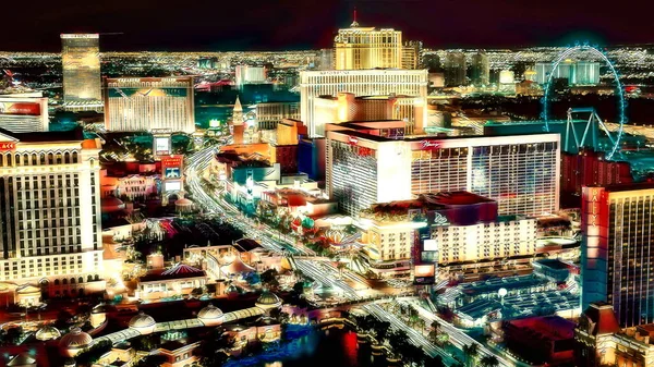 Las Vegas Renkli Dijital Boyama