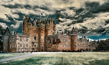 Avrupa 'daki Şato Dijital Boyama