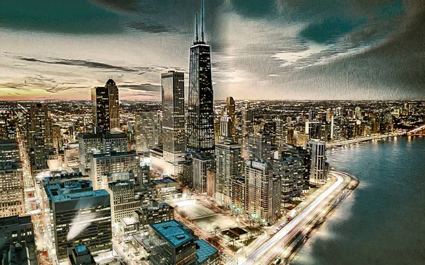 Chikago Renkli Dijital Boyama