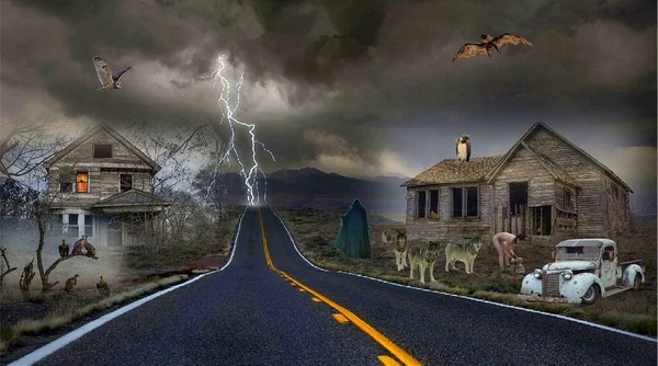 Fotoğraf manipülasyonu. Cehenneme giden yol..