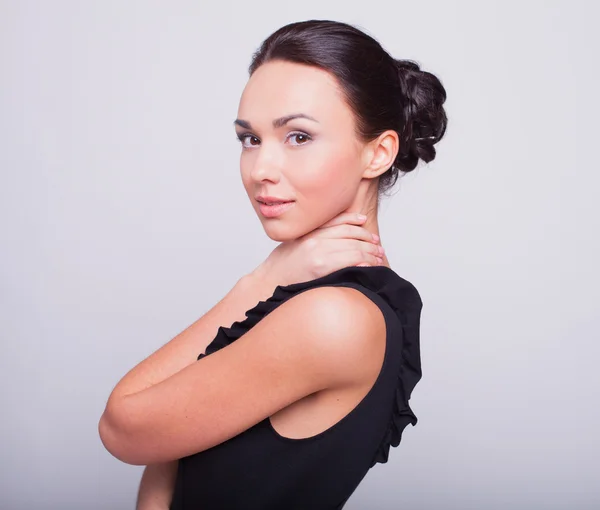 The beautiful lovely business woman smiles — Stock Photo, Image