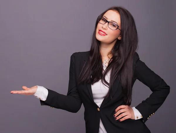 Geschäftsfrau mit Brille — Stockfoto