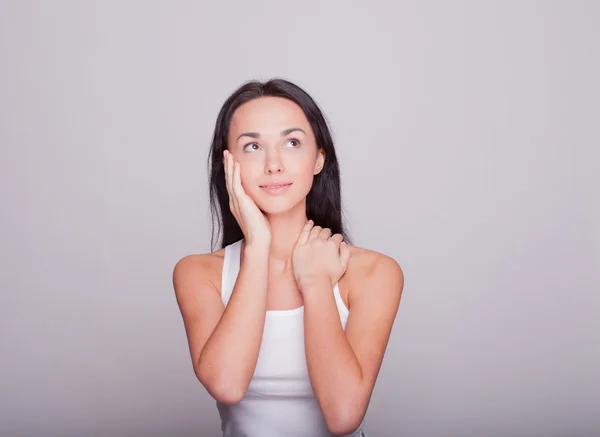 Fresh girl without make-up — Stock Photo, Image