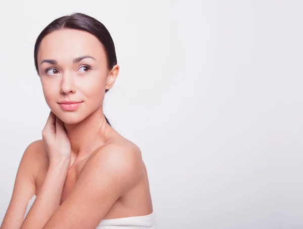 Fresh girl without make-up — Stock Photo, Image