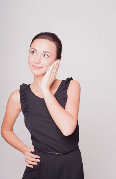 Junge Frau am Telefon — Stockfoto