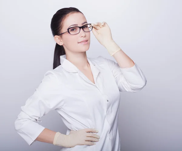 Female doctor in glasses — Stock Photo, Image