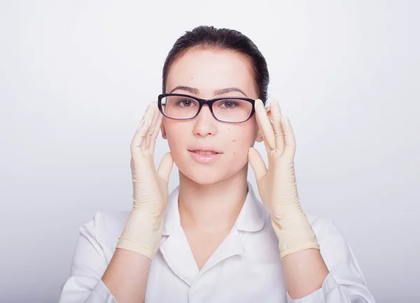 Female doctor with glasses — Stock Photo, Image