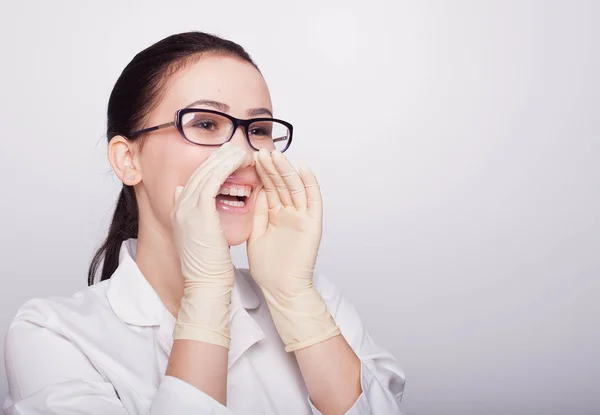 Doctor screaming — Stock Photo, Image