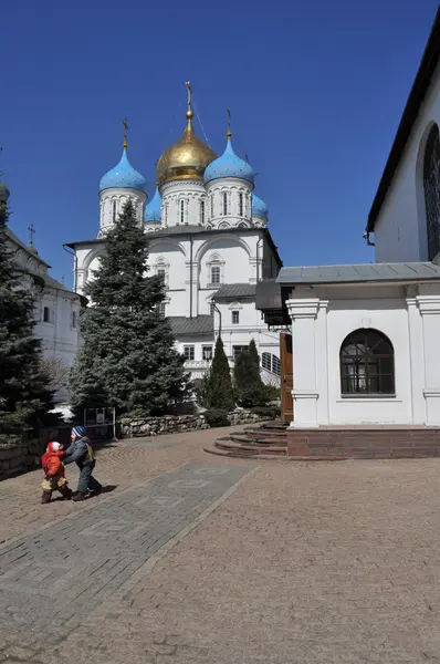 Novospassky kloster i Moskva. — Stockfoto