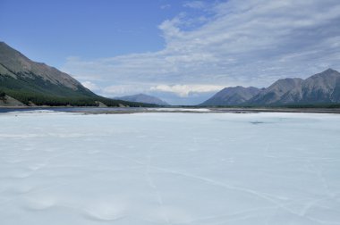 yakut nehir TIANDI kalıcı buz alanları.