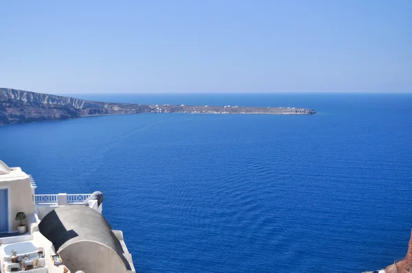 Paisaje isla griega en el mar Mediterráneo . — Foto de Stock