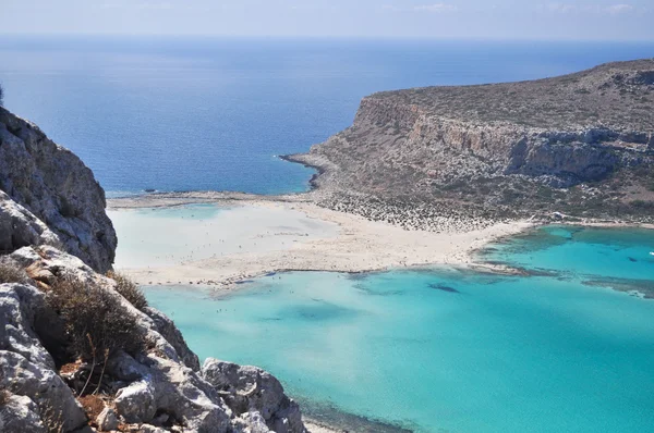 Mar verano paisaje costa de la isla griega . — Foto de Stock