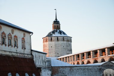 kışın Kuzey Rus Manastırı.