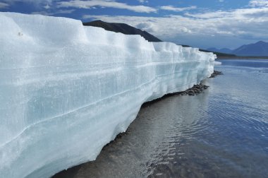 yakut nehir TIANDI kalıcı buz alanları.