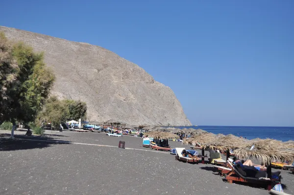 Paisaje mediterráneo griego: roca, playa, mar . — Foto de Stock