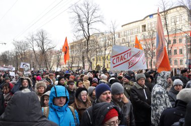 Moskova 02.02.2014 siyasi tutsaklar desteklemek üzere Mart.