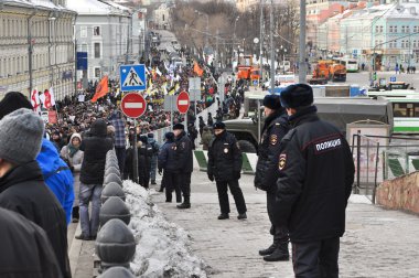Moskova 02.02.2014 siyasi tutsaklar desteklemek üzere Mart.