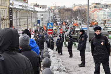Moskova 02.02.2014 siyasi tutsaklar desteklemek üzere Mart.