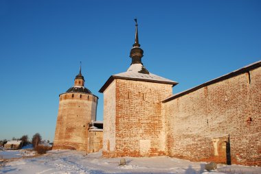 kışın Kuzey Rus Manastırı.
