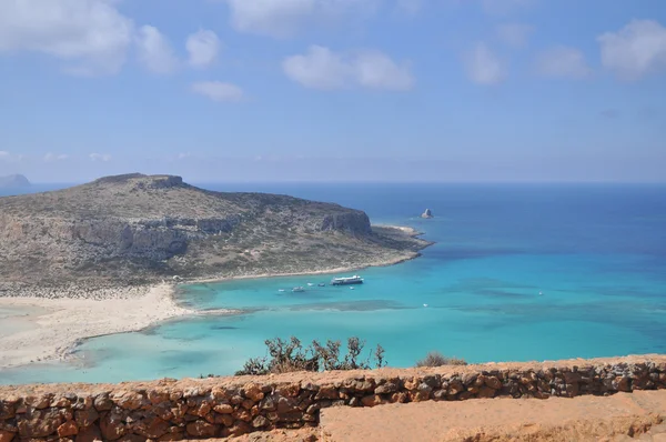 Mar verano paisaje costa de la isla griega . — Foto de Stock