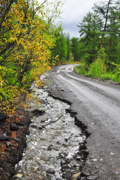 Federal huvudväg "kolyma", yakutsk - magadan, yakutia. — Stockfoto