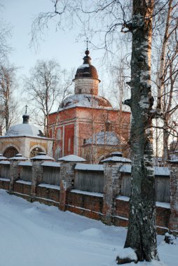 kışın Kuzey Rus Manastırı.