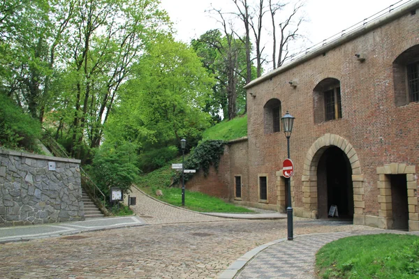 Casas y calles de Praga . — Foto de Stock