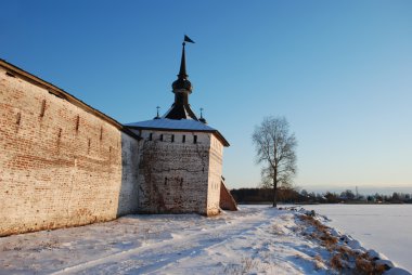 kışın Kuzey Rus Manastırı.