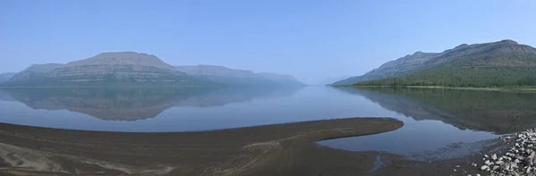 Panorama Jezera Náhorní Plošině Putorana Vodní Krajina Vzdáleném Severním Regionu — Stock fotografie