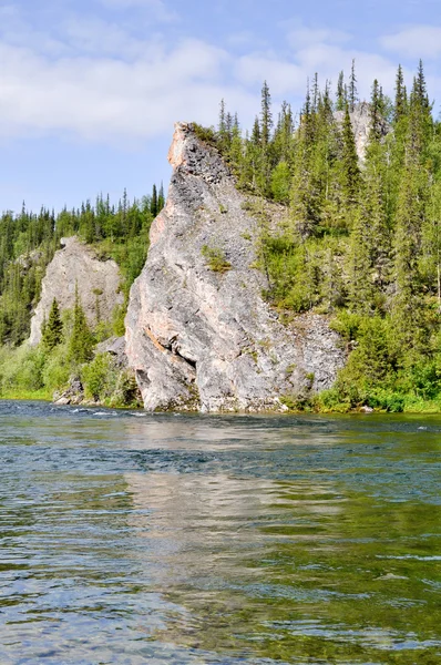 North river landscape. — Stock Photo, Image