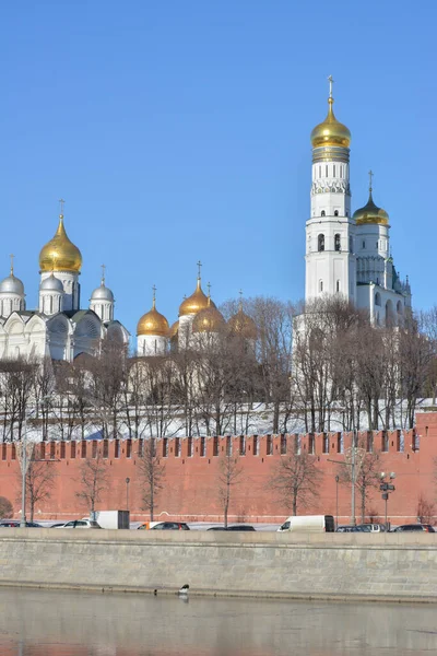 Tempel Des Moskauer Kremls Orthodoxe Kathedralen Zentrum Der Russischen Hauptstadt — Stockfoto