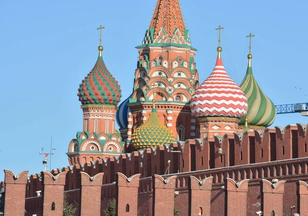 모스크바 크렘린의 신전이다 러시아 중심부에 정교회 대성당들 — 스톡 사진