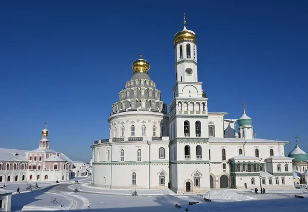 Winter Orthodox Monastery Clear Winter Day New Jerusalem Monastery Moscow — Stock Photo, Image