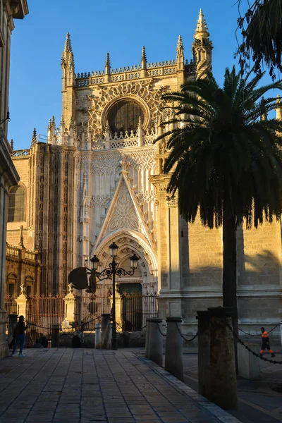 セビリア大聖堂 セビリアのカトリック大聖堂 スペイン アンダルシア州 ヨーロッパ最大のゴシック様式の大聖堂 — ストック写真