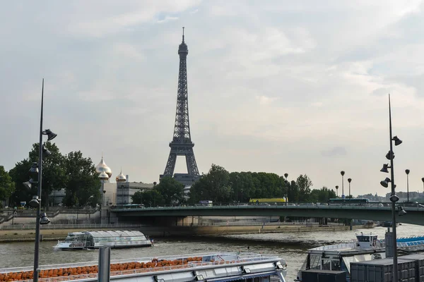 Seine Embankment Paris Water City Landscape Center Capital France —  Fotos de Stock