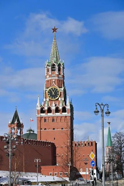 Moscow Kremlin Sunny Day Early May Center Capital Russia — Foto de Stock