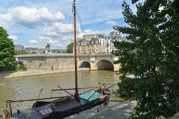 Seine Embankment Paris Water City Landscape Center Capital France — Foto Stock