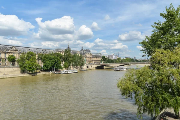 Seine Embankment Paris Water City Landscape Center Capital France — Foto Stock