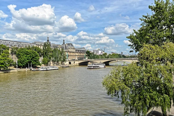 Seine Embankment Paris Water City Landscape Center Capital France — Zdjęcie stockowe