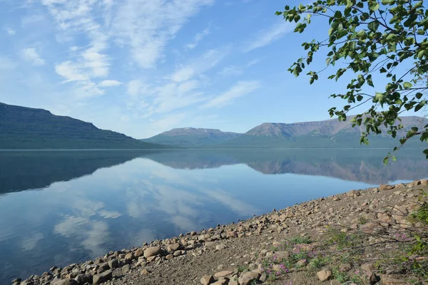 Mountain Lake Kyyol Putorana Plateau Summer Water Landscape Taimyr —  Fotos de Stock