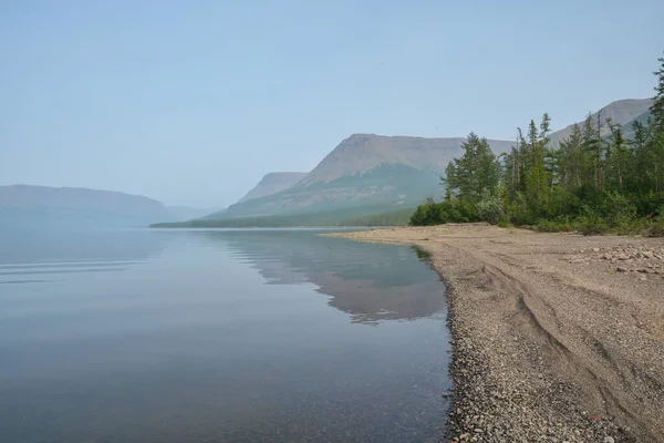 Horské Jezero Kyyol Náhorní Plošině Putorana Letní Vodní Krajina Taimyru — Stock fotografie