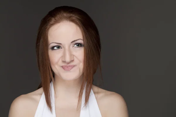 A portrait of beautiful girl with a smile — Stock Photo, Image