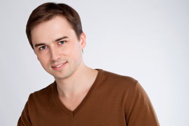 mutlu genç işadamı, adam portresi