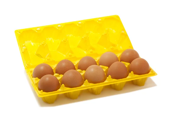 The brown eggs — Stock Photo, Image