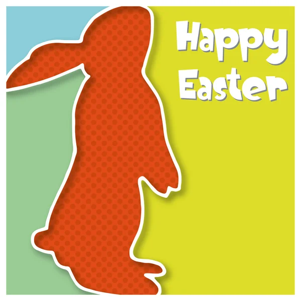 Easter bunny Paskalya kartı soyut — Stok Vektör