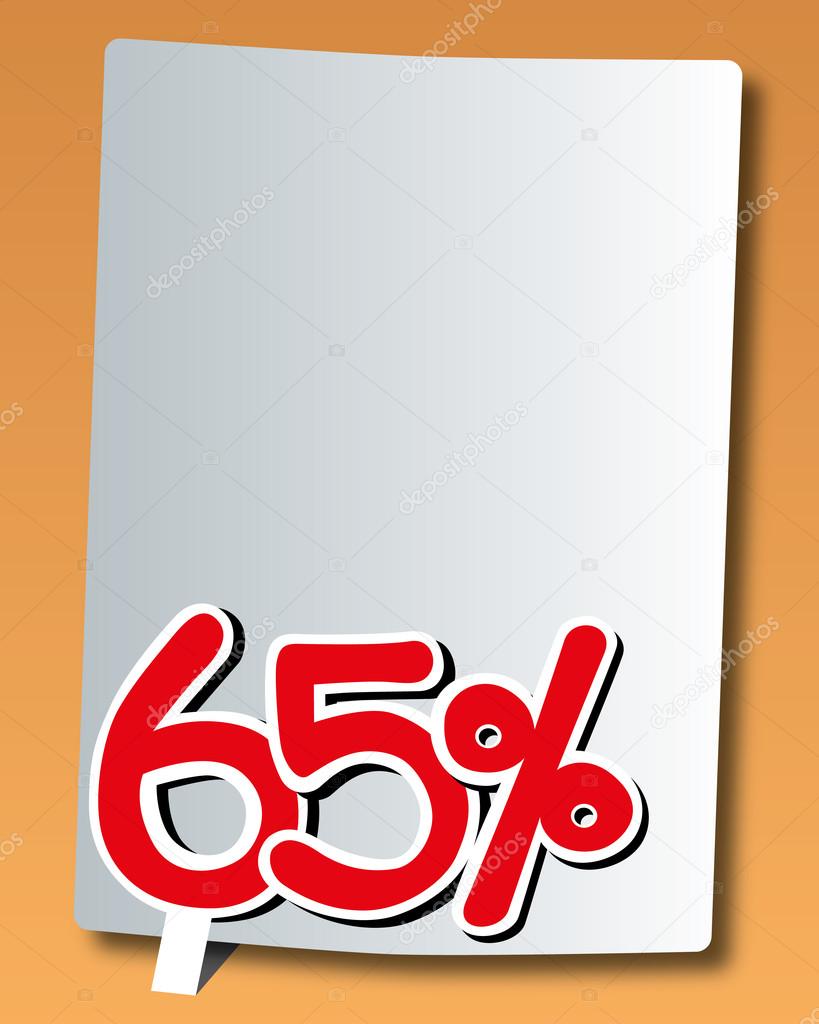 paper with sixty-five percent icon