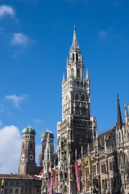 Münih marienplatz ve Belediye Binası, Almanya