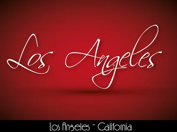 Los Angeles - handwritten background — Stock Vector